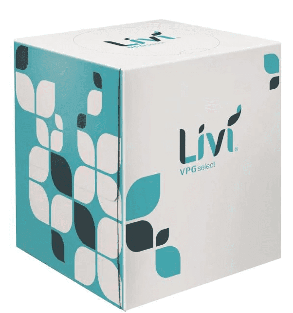 Premium Facial Tissue Livi VPG Select Cube Box 90 Sheets - 36/Case