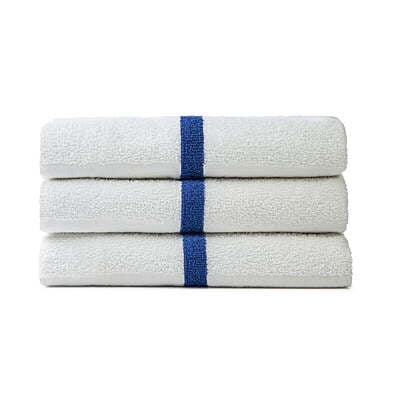 Premium Blend Pool Towel Center Stripe 24" x 50" 10.5 lb.