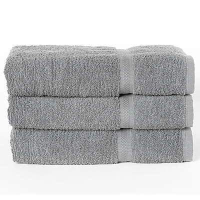Martex Colors Hand Towels 16" x 28" 100% Ring Spun Cotton Loops Gray 3.5 Lb. Dozen - 2 Dozen/Case