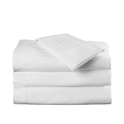 T-250 Martex Millennium Stripe (1 cm) Fitted Bed Sheet Eastern King 78" x 80" x 12" - 1 Dozen/Case