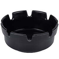 Black Plastic Ashtray 8 notches 4 1/4" x 1 3/4" - 12/Pack Black Plastic Ashtray 8 notches 4 1/4" x 1 3/4" - 12/Pack