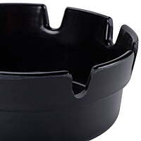 Black Plastic Ashtray 8 notches 4 1/4" x 1 3/4" - 12/Pack Black Plastic Ashtray 8 notches 4 1/4" x 1 3/4" - 12/Pack