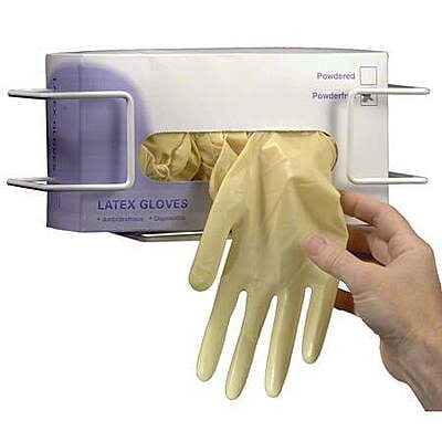 Box Rack For Disposable Gloves White