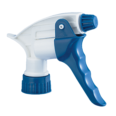 Trigger Sprayer High Output (Heavy Duty) For 32 oz Bottles, Blue/White, 9 1/4" Tube