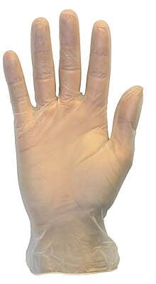 Clear Vinyl Gloves Powder Free Medium, 100/Pack