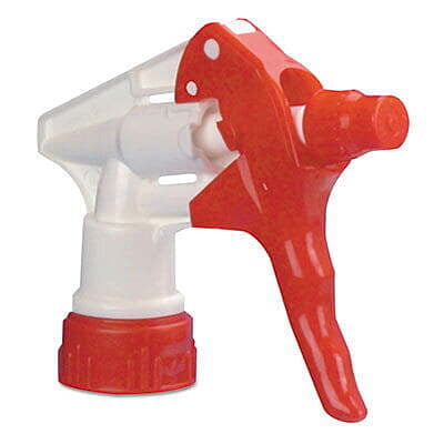 Trigger Sprayer For 32 oz Bottles, Red/White, 9 1/4" Tube, 12 Triggers/Pack