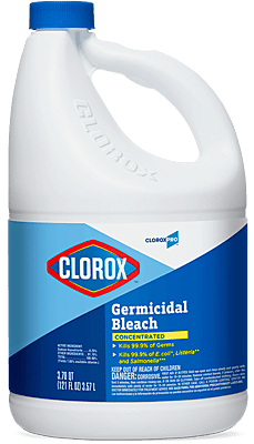 Clorox Commercial Germicidal Bleach 121 oz- 3/Case