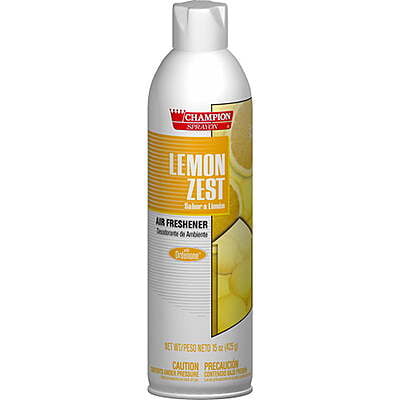 Champion Sprayon 15 oz. Lemon Zest Air Freshener / Deodorizer Spray - 12/Case