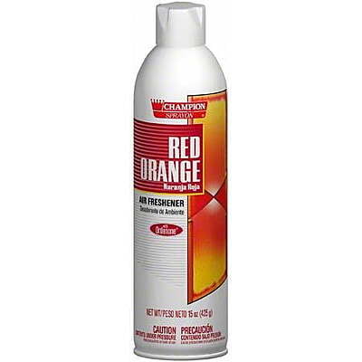 Champion Sprayon 15 oz. Red Orange Air Freshener / Deodorizer Spray - 12/Case
