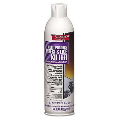 Champion Sprayon Multipurpose Insect and Lice Killer, 10 oz, Can - 12/Case
