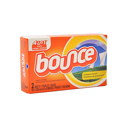 Bounce Fabric Softener Dryer Sheets for Laundry Machine, 2 Sheets per Box - 156/Case