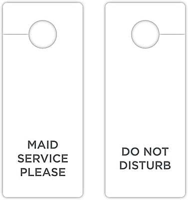 Do Not Disturb Maid Service, 100 Pieces/Pack