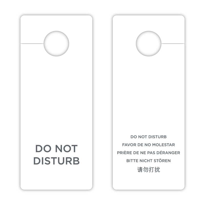 Do Not Disturb Multilanguage 3" x 8", 100 Pieces/Pack