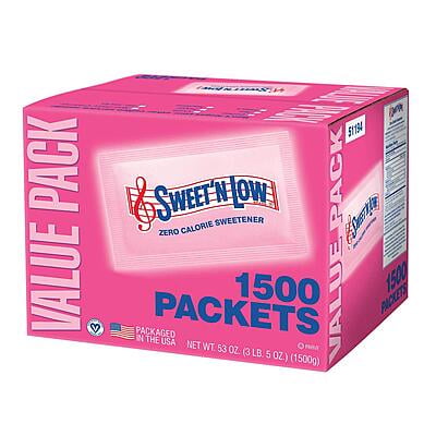 Sweet'N Low Packets 1 g. - 1,500/Case