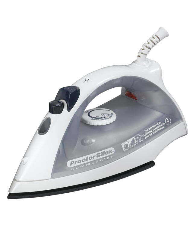 Proctor Silex 17515 Non-stick Hospitality Iron, Steam & Dry with Automatic Shut Off - 120V, 1200W