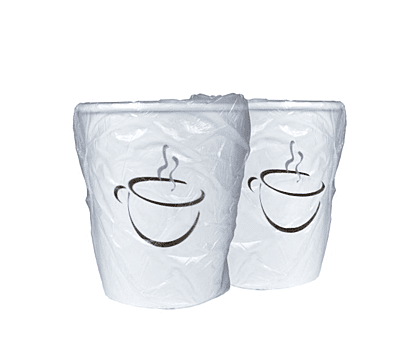 9 oz. Individually Wrapped Paper Hot Cup, Single Wall - 1000/Case