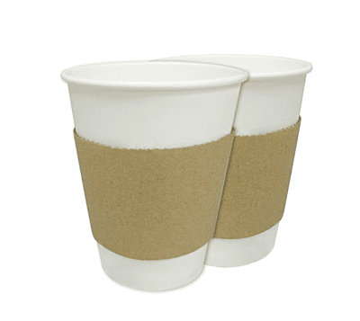 9-10 oz. Kraft Coffee Cup Sleeve - 1000/Case