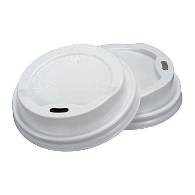 White Lids for 9 oz. Hot Cups - 1,000/Case