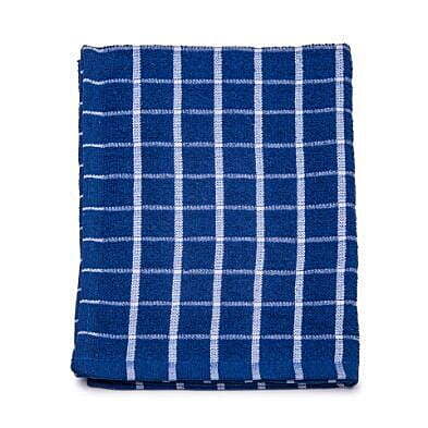 Terry Kitchen Towels Blue 15" x 25" 100% Cotton