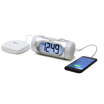 ADA Visual Vibe Alert Alarm Clock with Bed Shaker