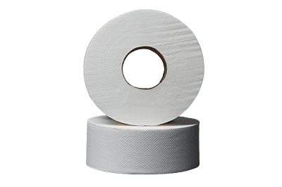 Premium Jumbo 750' Toilet Paper 2-Ply Virgin, 9" Diameter - 12/Case