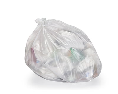 High Density Trash Can Liner 24" x 24" 8 Micron, Clear - 1,000/Case