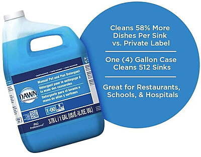 Dawn Professional Manual Pot and Pan Detergent, 1 Gallon - 4/Case