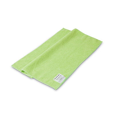 Microfiber Cleaning Cloths, 16" x 16", Green, 24/Pack