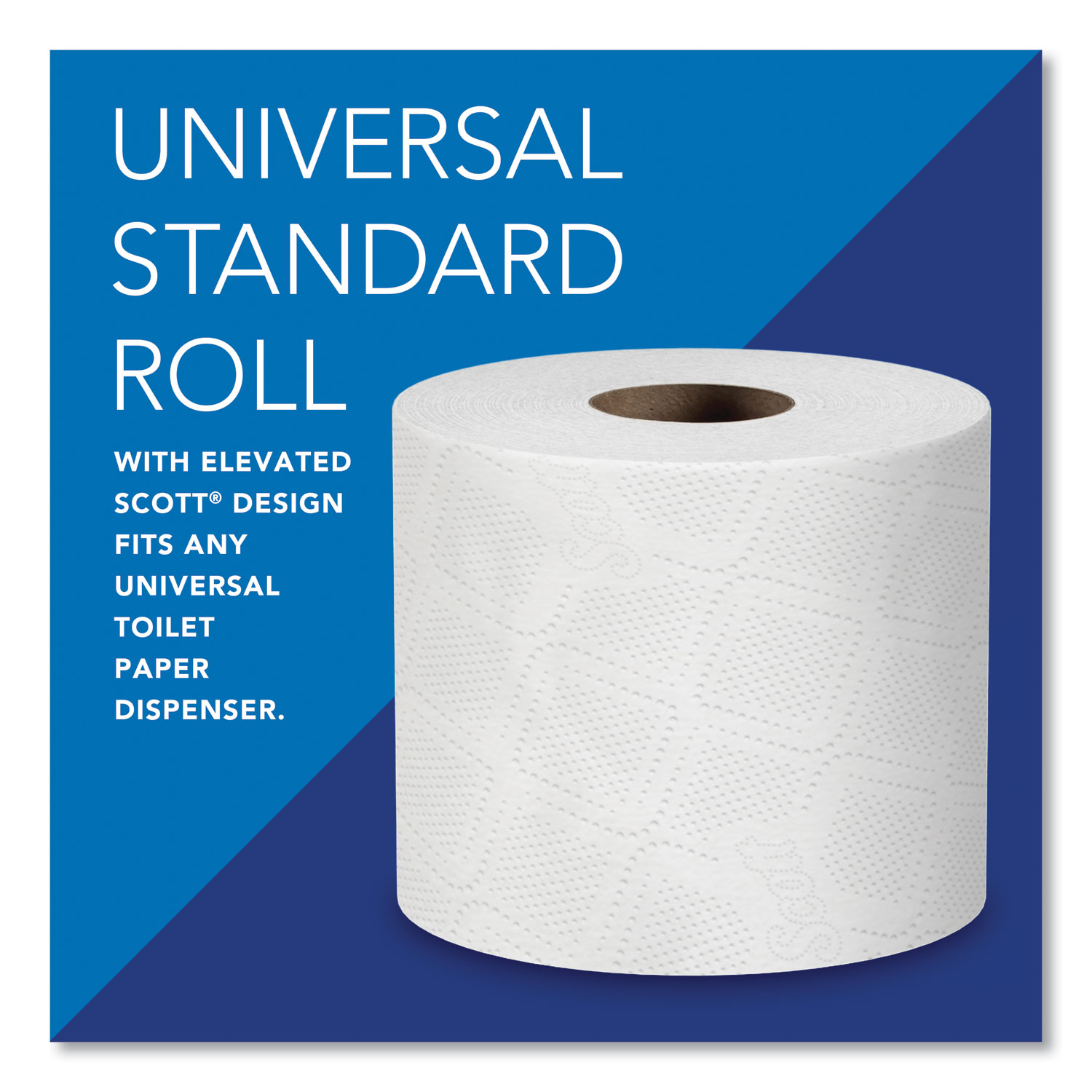 Scott Bath Tissue 100% Recycled, 2-Ply, 4.0" x 4.0", 473 Sheets/Roll - 80/Case