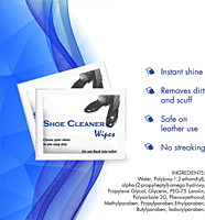 Shoeshine Wipes Individual Wrapped, 6" x 5" - 1,000/Case