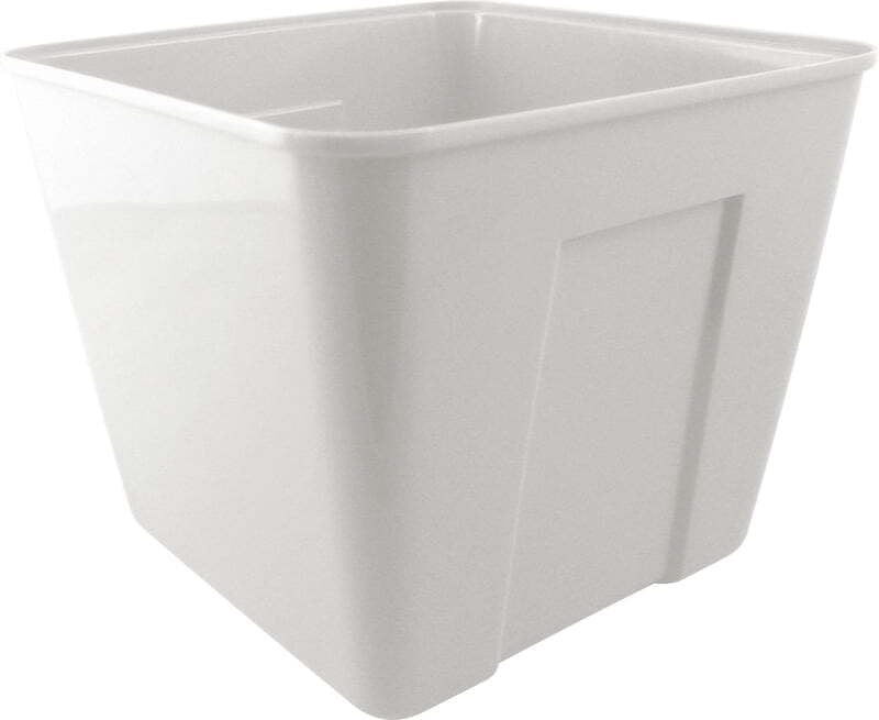 Ice Bucket Square 3 Qt White. - 72/CS