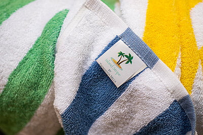 Thomaston Island Stripe Pool Towel 30" x 70" 15 lb. 100% 