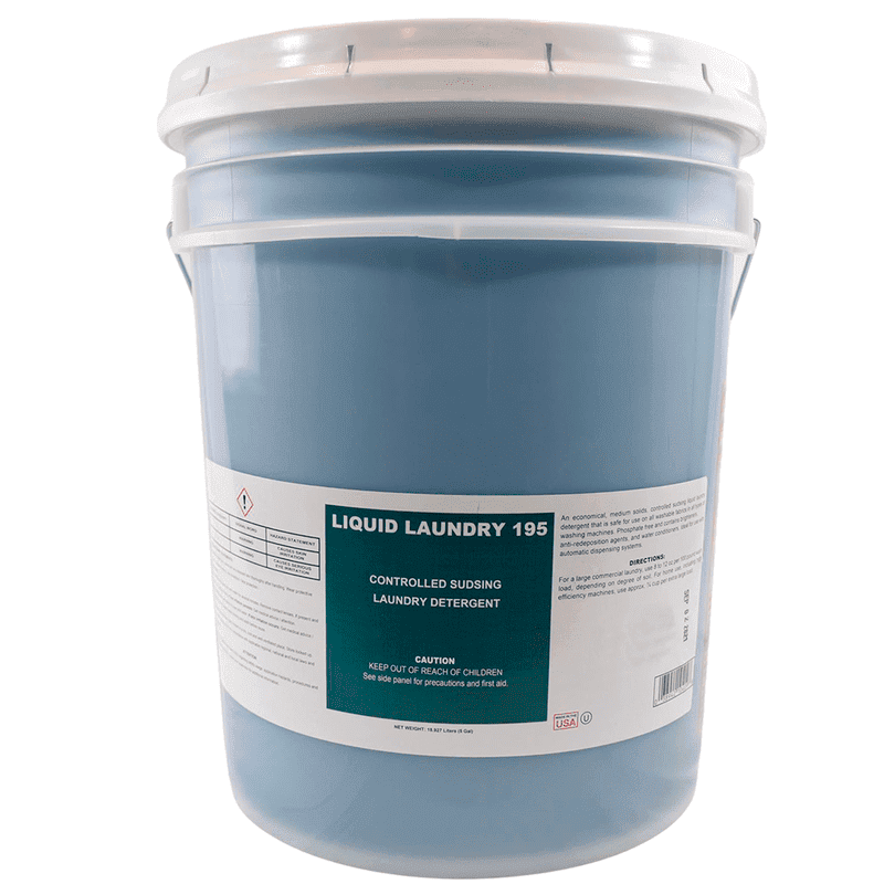 Liquid Laundry Detergent High Efficiency 5 Gallons/Pail