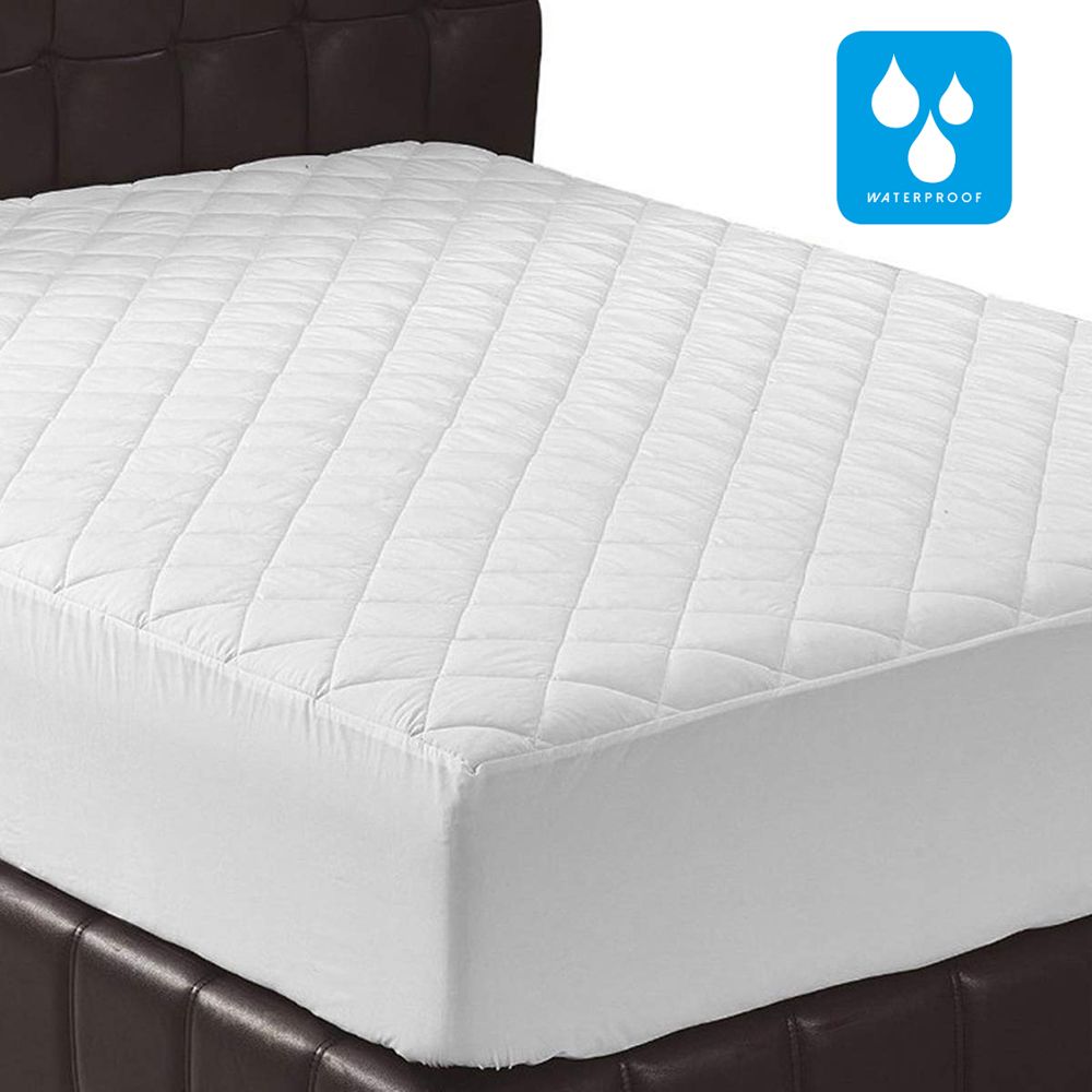 Mattress Pad Waterproof King 78" x 80" x 12" Fitted with Anchor Band 8.