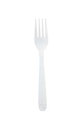 Heavy Weight Fork Unwrapped White - 1,000/Case