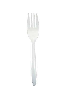 Medium Weight Fork Unwrapped White - 1,000/Case