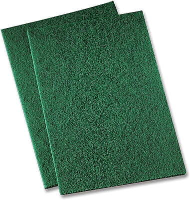 Scrubble Nylon Scouring Pads 6'' x 9'' Green - 20/Case