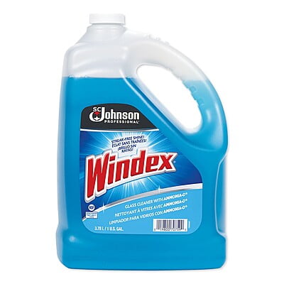 Windex Glass Cleaner with Ammonia-D, 1 gal Bottle - 4/Carton