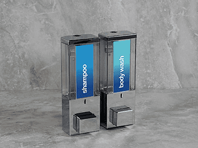 iQon Dispenser – 375 ml. Transparent Series-Chrome/Translucent/Two Chamber