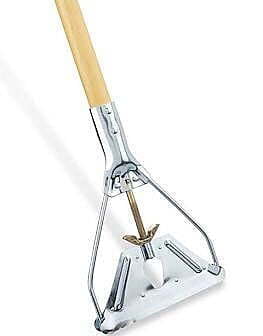 Kare Basics Mop Stick Wood Handle 63" Metal Stirrup Quick Change Style