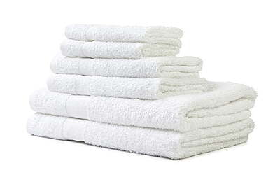 Premium Ringspun Washcloth 12" x 12" 1 Lb. White - 5 Dozen/Pack