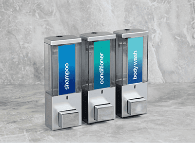 iQon Dispenser – 375 ml. Transparent Series-Satin/Translucent/Three Chamber
