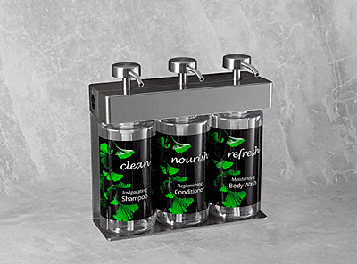 SOLera Dispenser - 360 ml. Oval Bottles- Ginkgo/Three Chamber