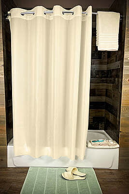 Shower Curtain Stardust 72"x74" Beige