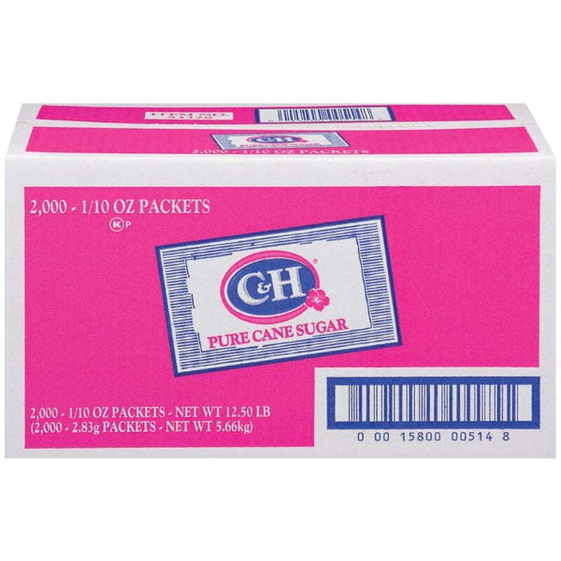 C&H Sugar Packets 1/10 oz. (2.83g) 2,000/Case