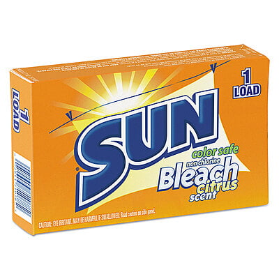 Sun Color Safe Powder Bleach, Vend Pack, 1 load Box - 100/Carton