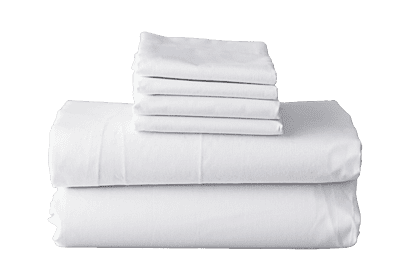 T180 Thomaston Flat Sheet Twin 66" x 104" White - 2 Dozen/Case