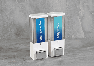 iQon Dispenser – 375 ml. Transparent Series-White/Translucent/Two Chamber